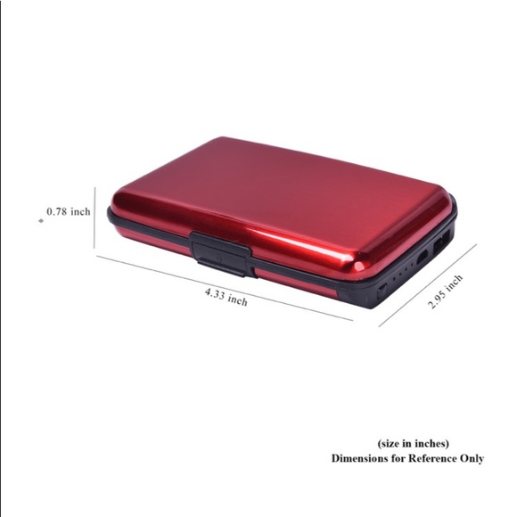 2-in-1 Red RFID Wallet with 1800mAH Power Bank & USB Cable (To Charge Power Bank - Picture 7 of 9